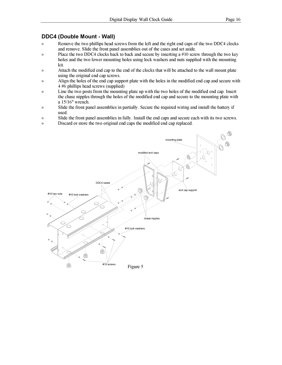 Lathem DDC2 manual DDC4 Double Mount Wall 