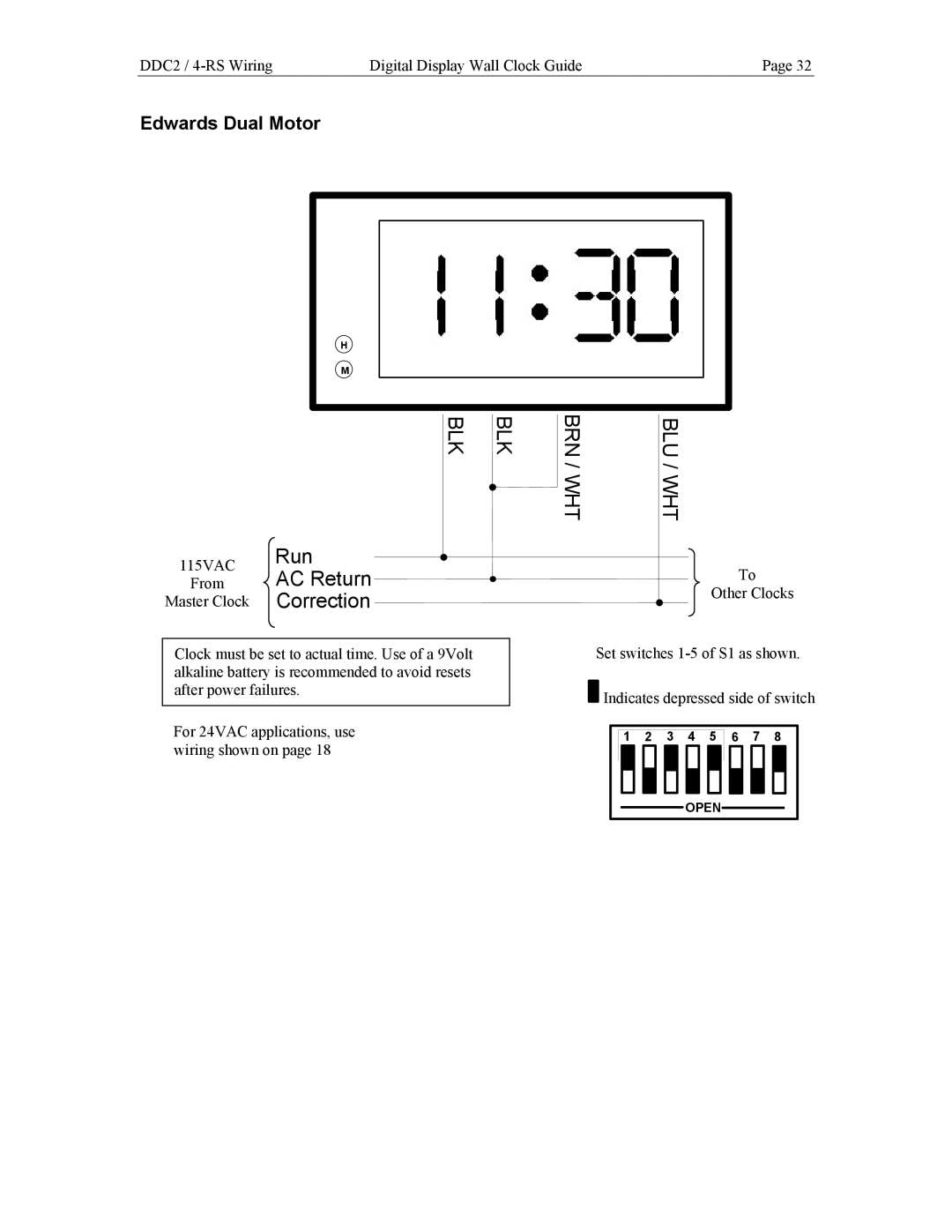 Lathem DDC2, DDC4 manual Edwards Dual Motor 