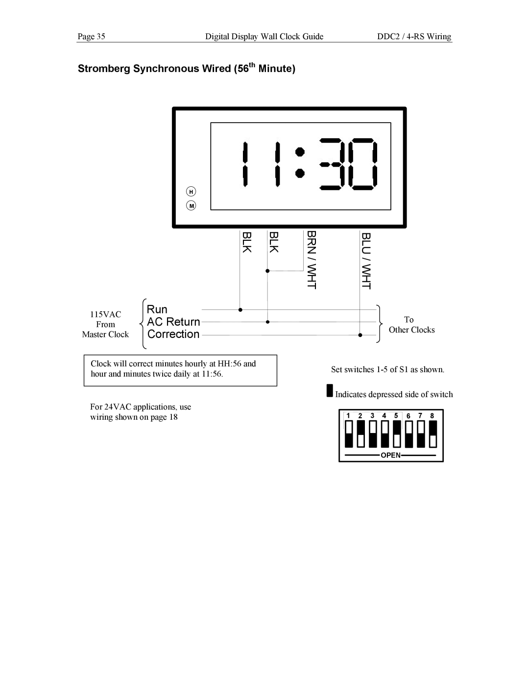 Lathem DDC4, DDC2 manual Stromberg Synchronous Wired 56th Minute 