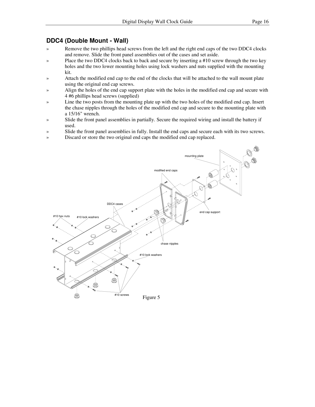 Lathem DDC2 manual DDC4 Double Mount Wall 