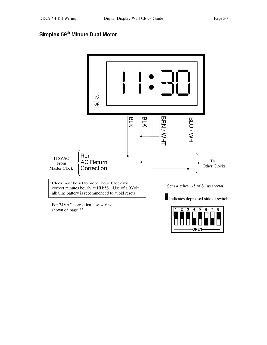 Lathem DDC2 manual Simplex 59th Minute Dual Motor 