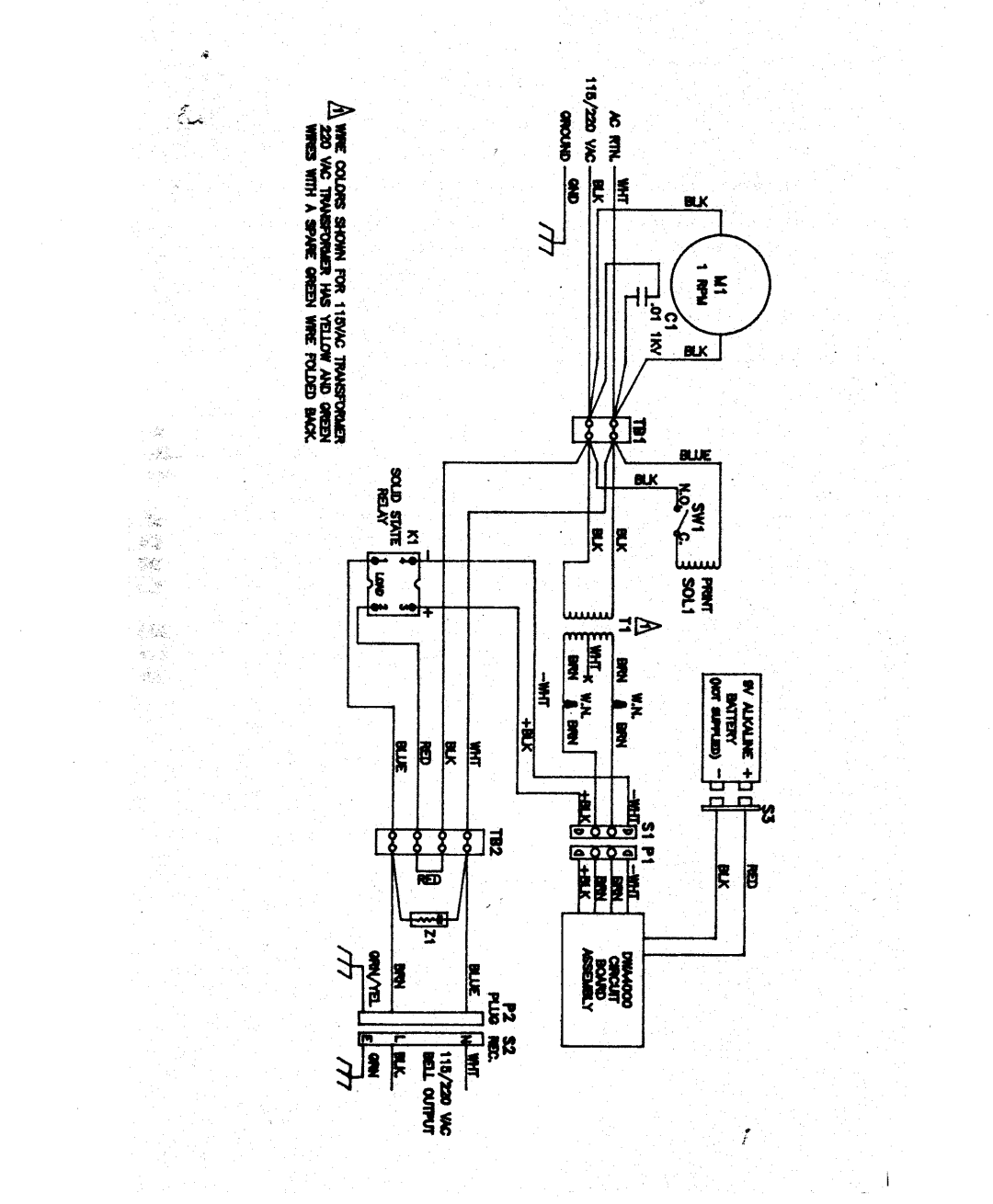 Lathem DWA-4000 manual 