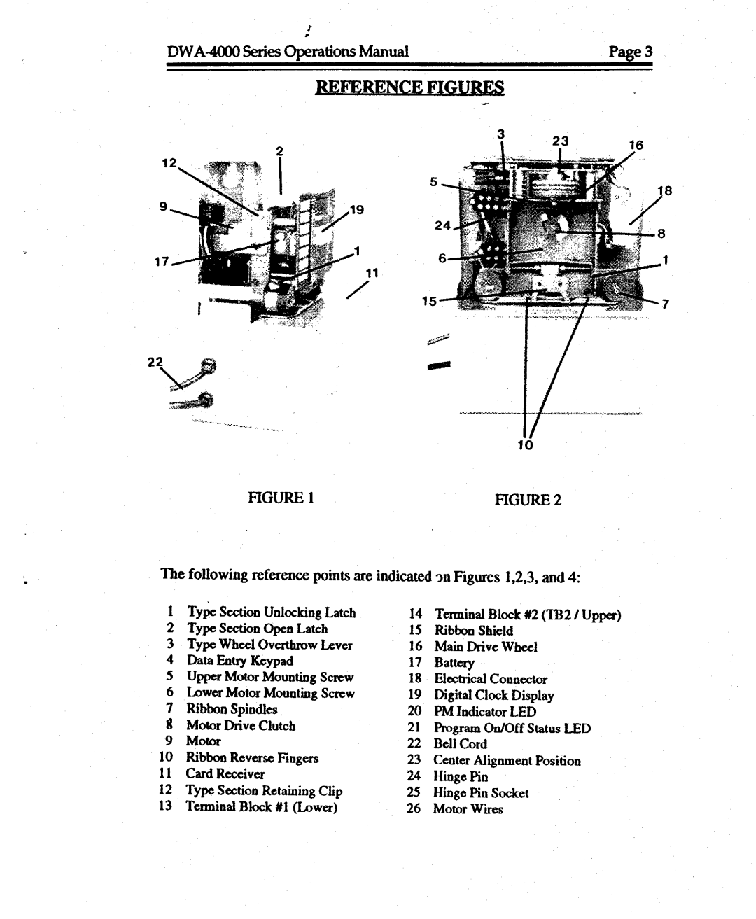 Lathem DWA-4000 manual 