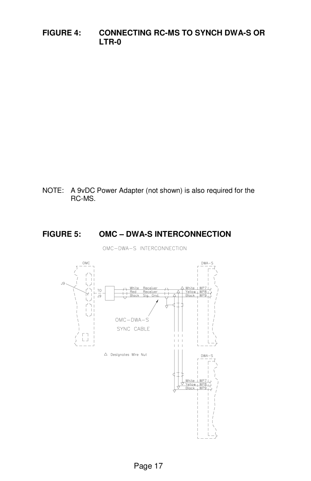 Lathem user manual Connecting RC-MS to Synch DWA-S or LTR-0 