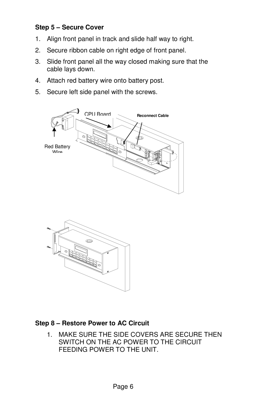 Lathem DWA-S user manual Secure Cover 