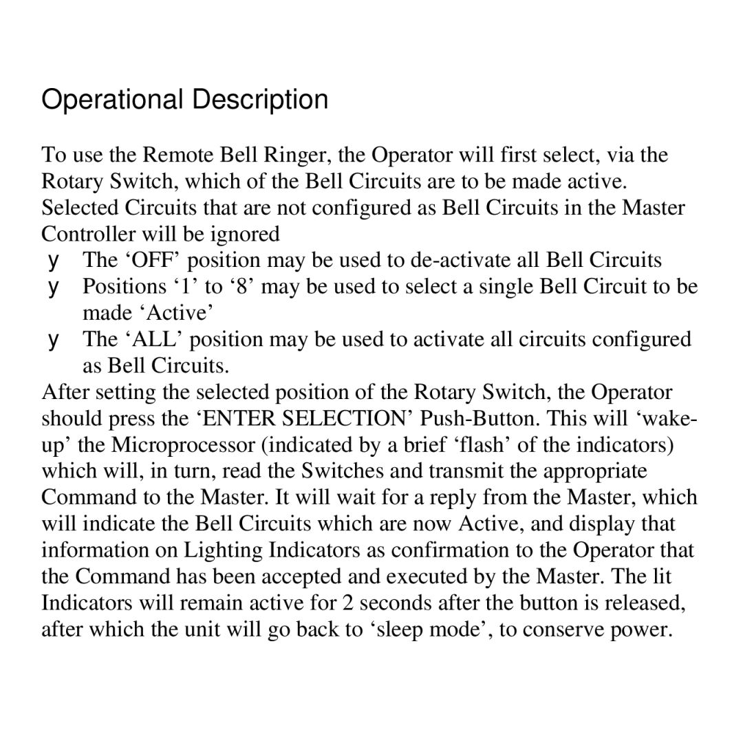 Lathem LTR-RBR manual Operational Description 