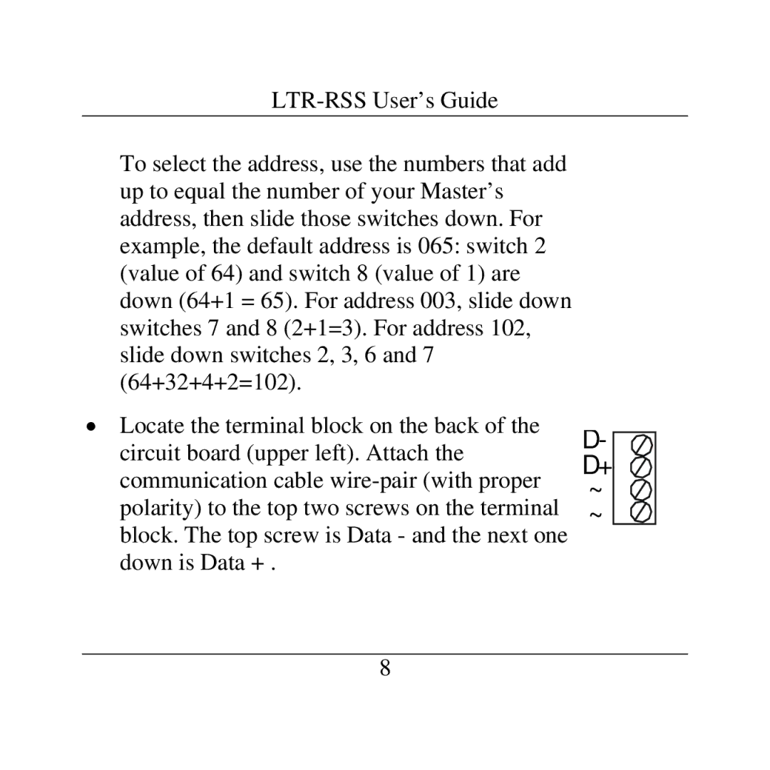 Lathem LTR-RSS manual 