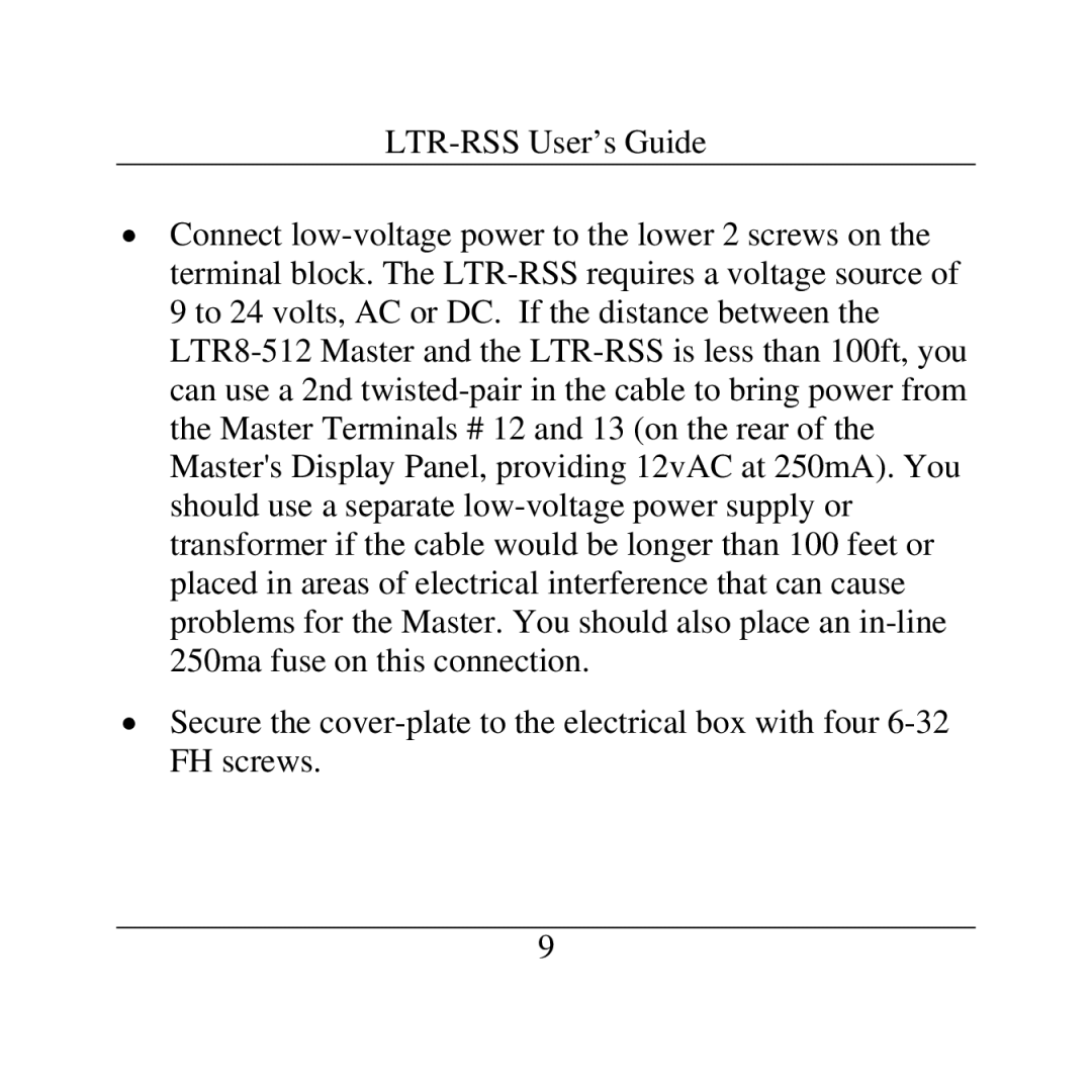 Lathem LTR-RSS manual 