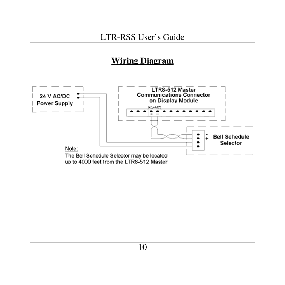 Lathem LTR-RSS manual Wiring Diagram 