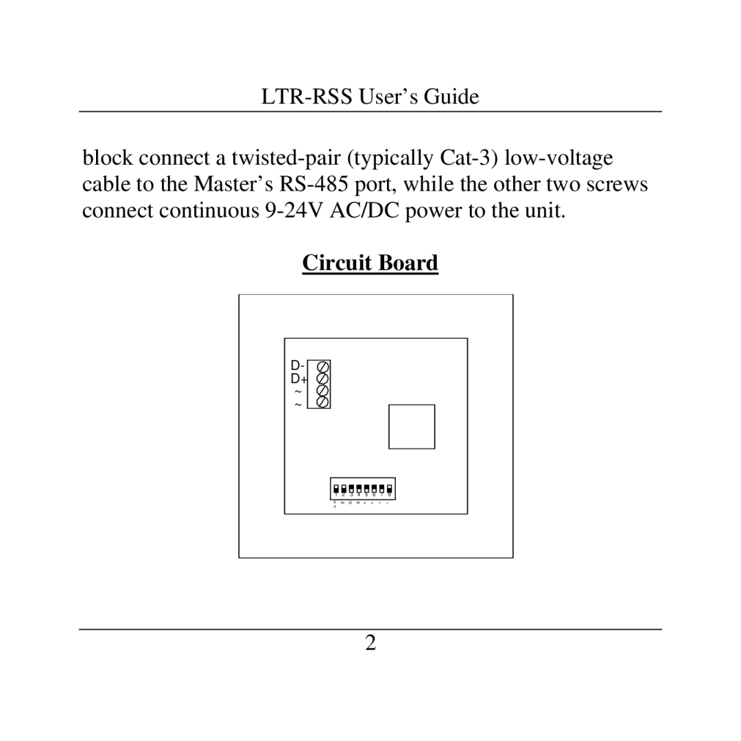 Lathem LTR-RSS manual Circuit Board 