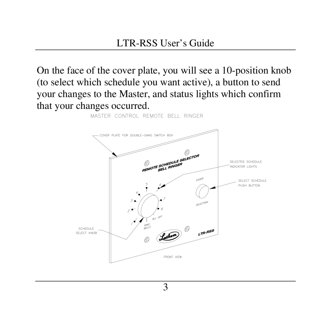 Lathem LTR-RSS manual 