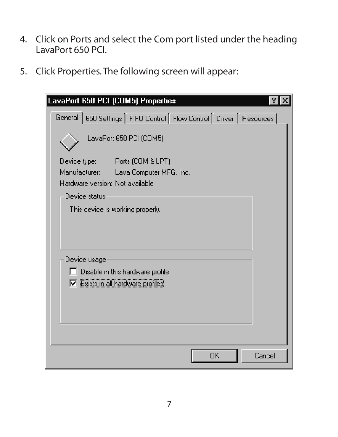 Lava Computer 650 installation manual 