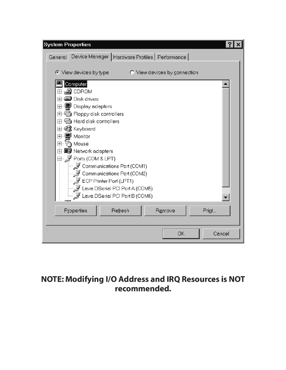 Lava Computer DSerial-PCI/LP Card manual Recommended 