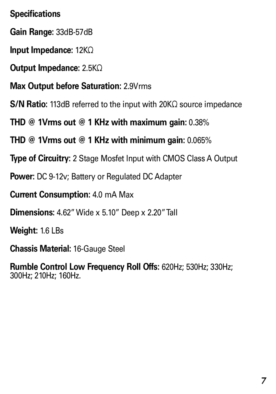 Lava Computer SFX-05 manual Current Consumption 4.0 mA Max 