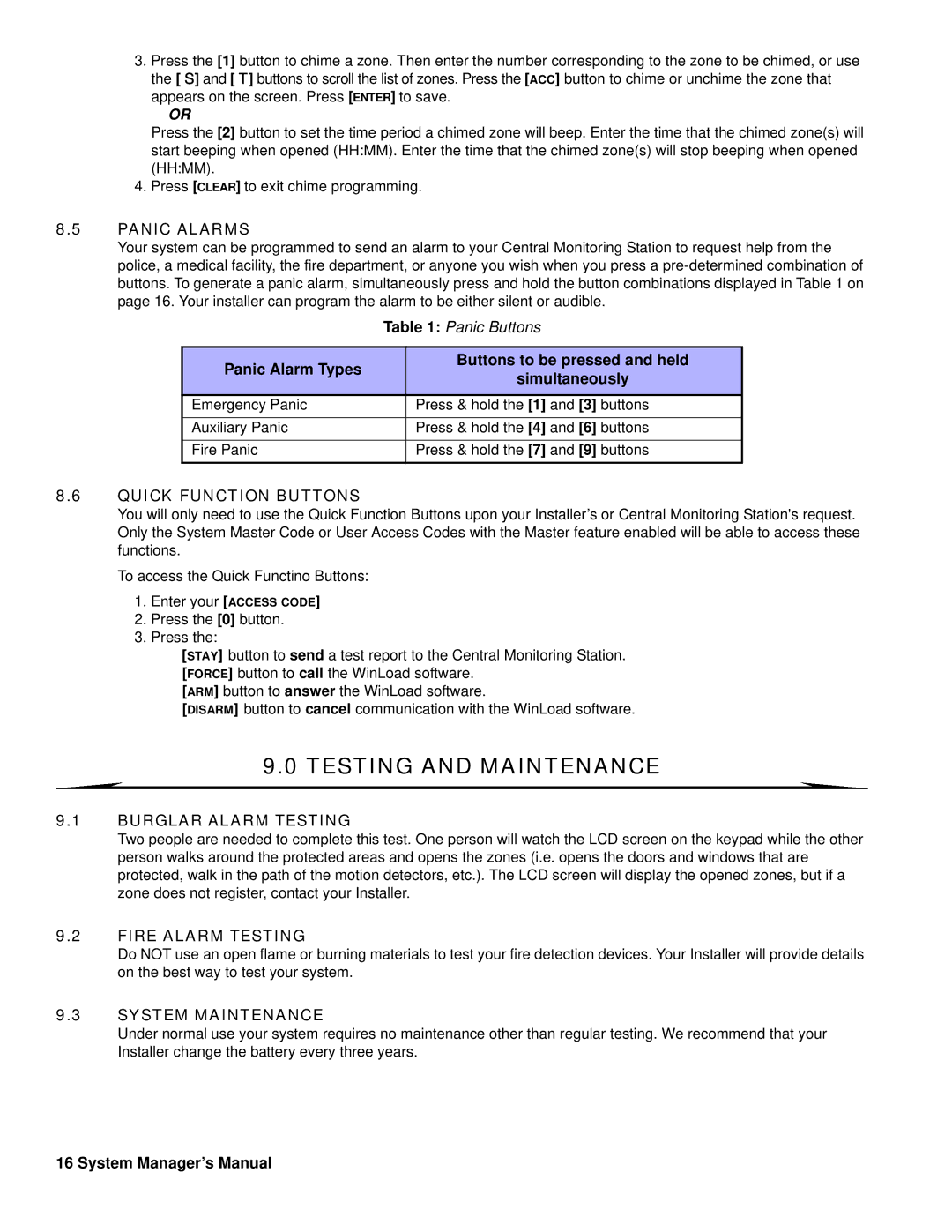 LCD Digital DGP2-641 operating instructions Testing and Maintenance 