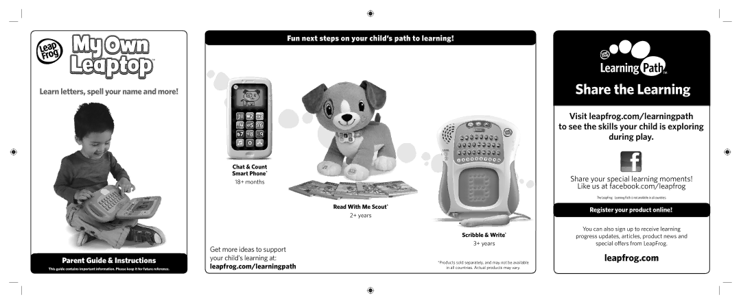 LeapFrog 19150 manual Share the Learning 