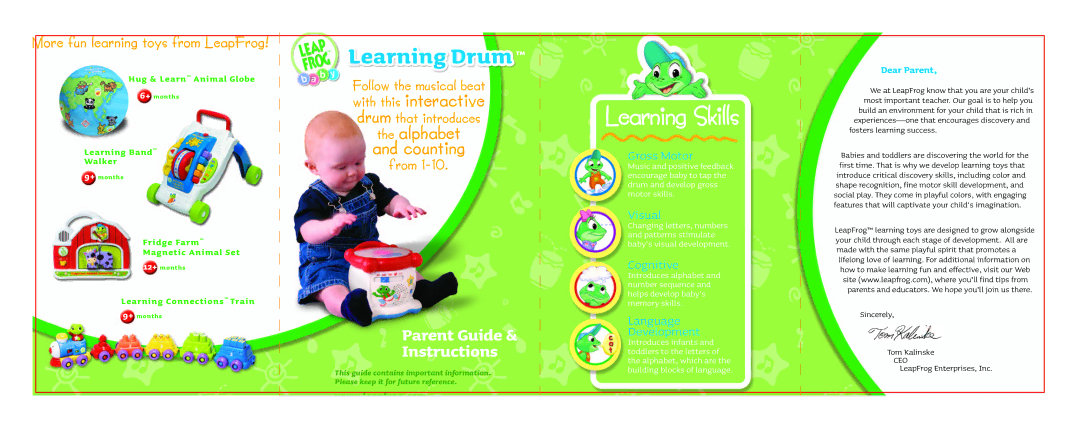 LeapFrog Animal Globe, Band Walker, Drum, Connections Train, Fridge Farm Magnetic Animal Set manual Learning Skills 