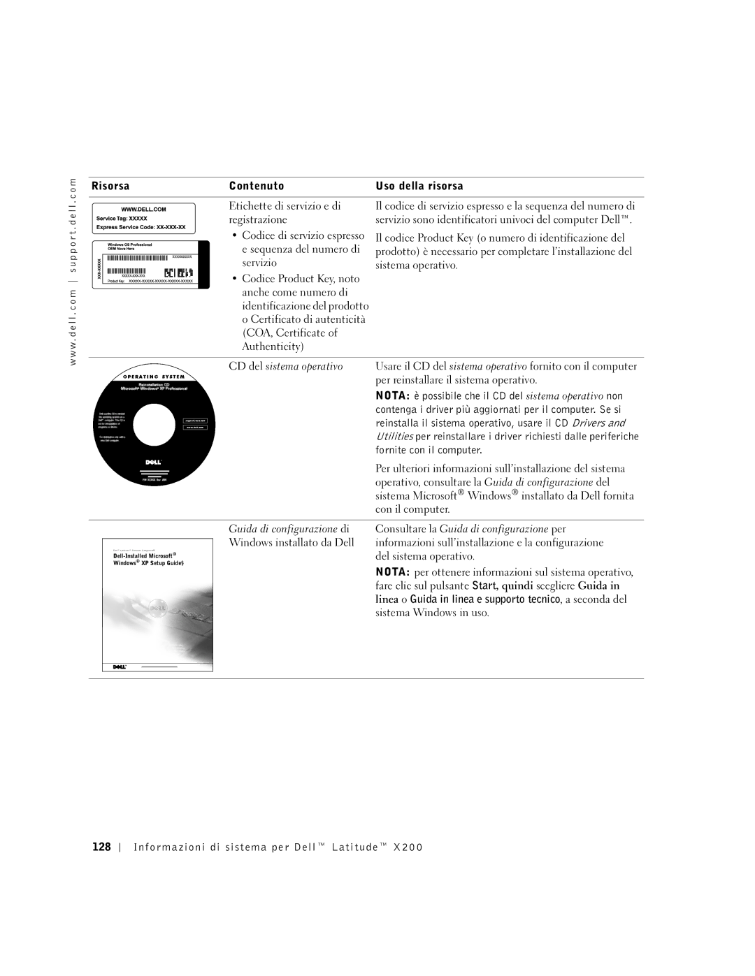 LeapFrog PP03S manual Nota è possibile che il CD del sistema operativo non, Fornite con il computer 