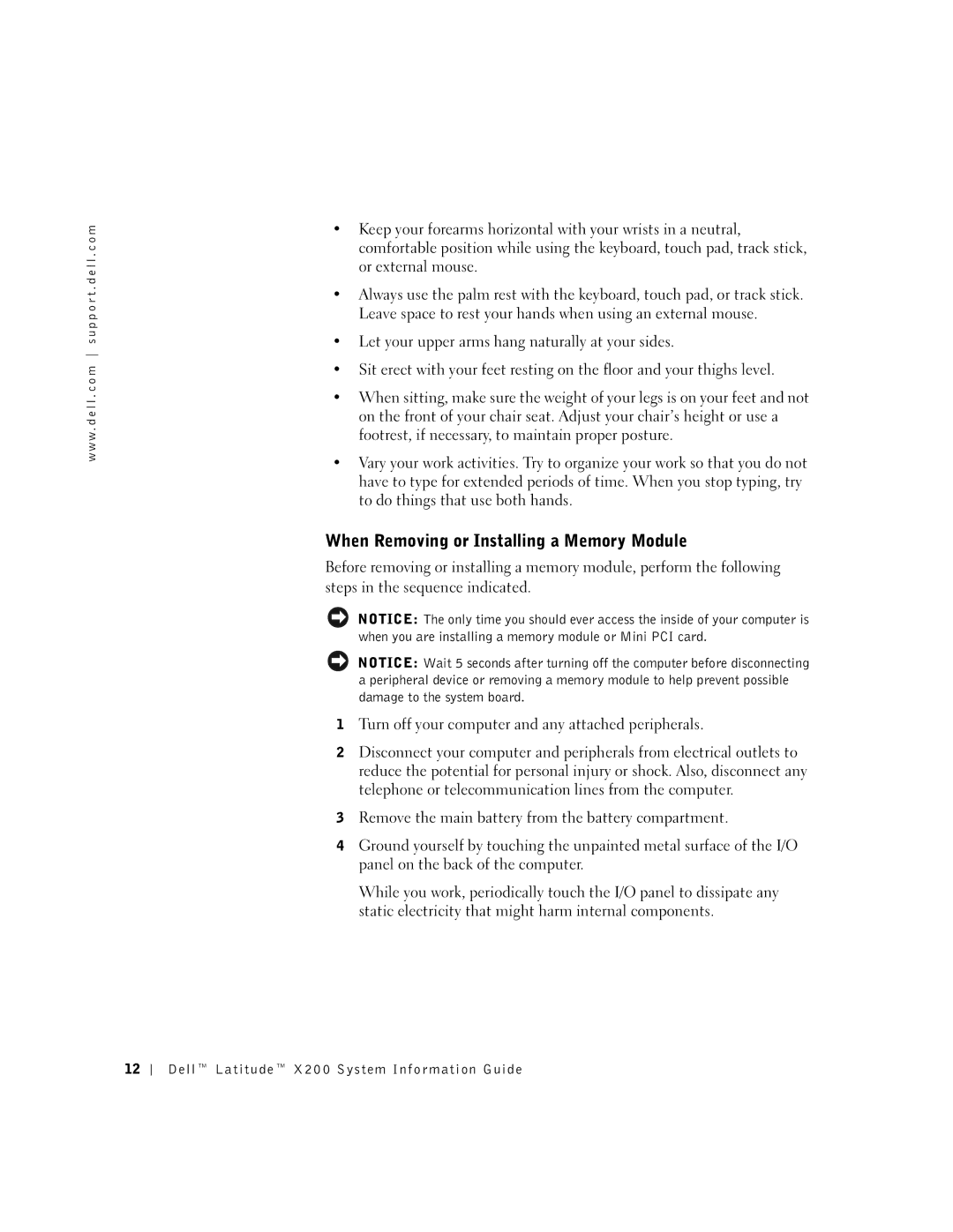 LeapFrog PP03S manual When Removing or Installing a Memory Module 