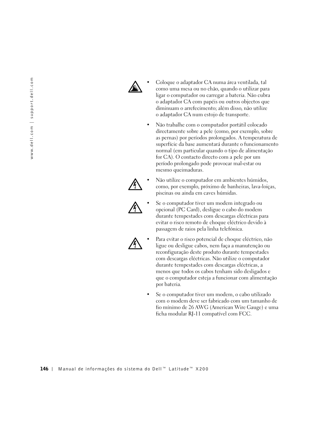 LeapFrog PP03S manual Manual de informações do sistema do Dell Latitude 