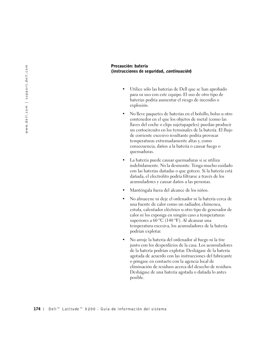 LeapFrog PP03S manual Precaución batería Instrucciones de seguridad, continuación 