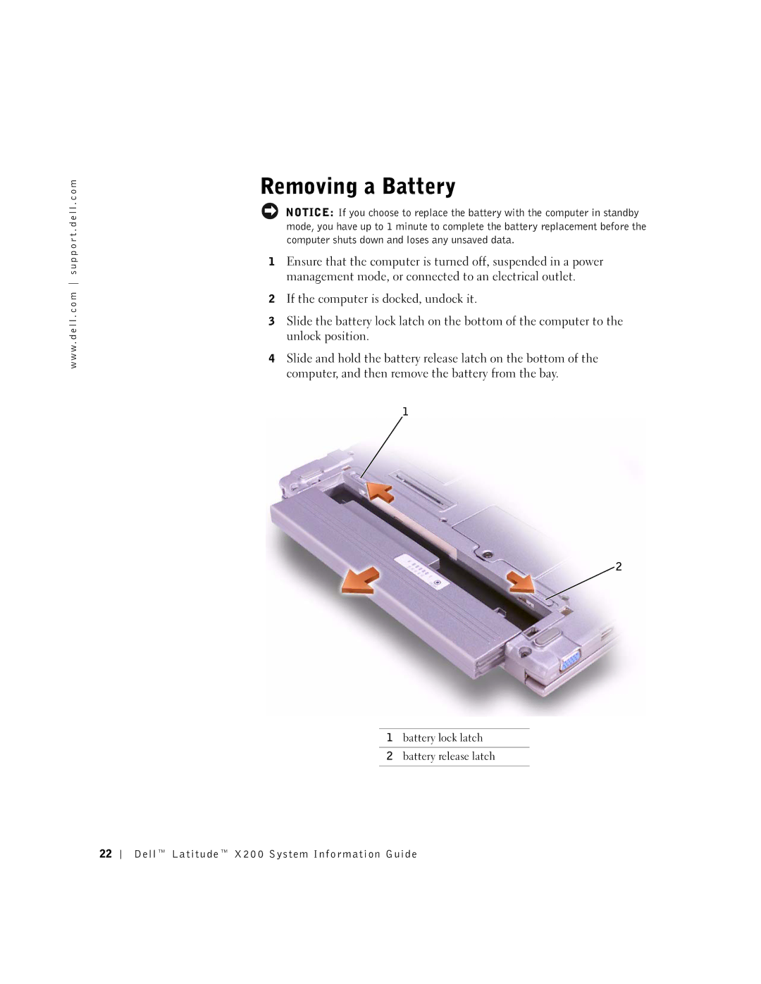 LeapFrog PP03S manual Removing a Battery 