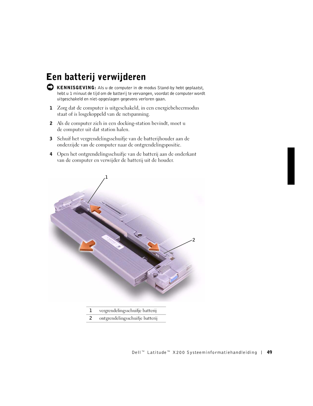 LeapFrog PP03S manual Een batterij verwijderen 