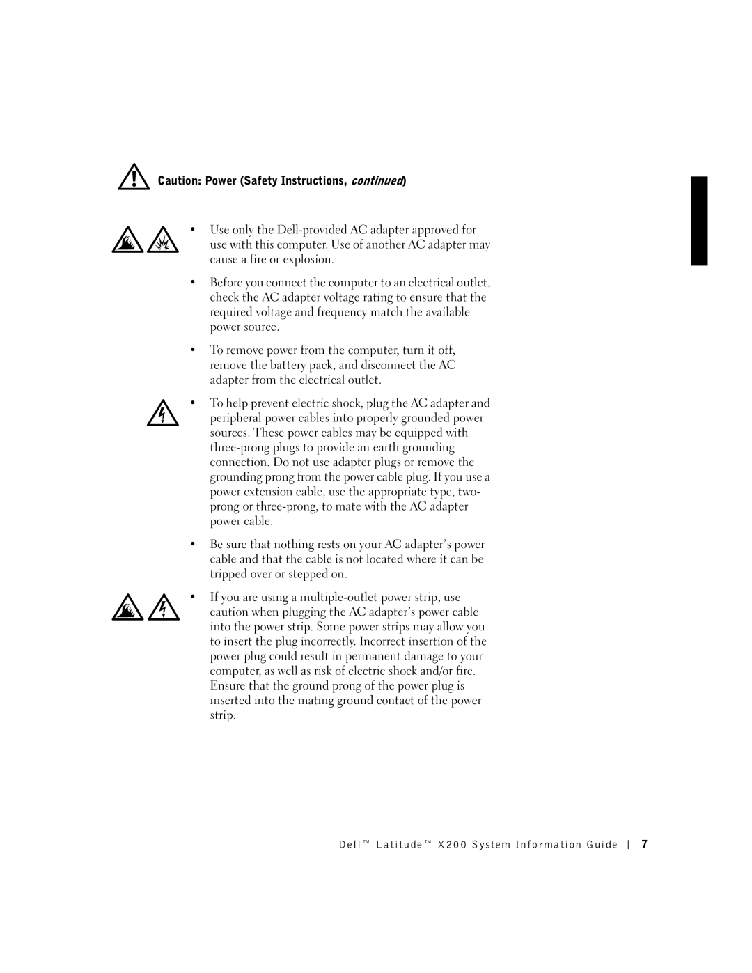 LeapFrog PP03S manual Dell Latitude X200 System Information Guide 