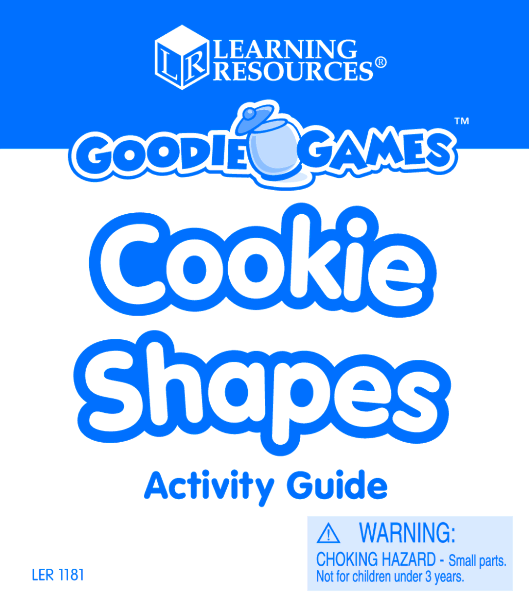 Learning Resources Goodie Game manual Activity Guide 