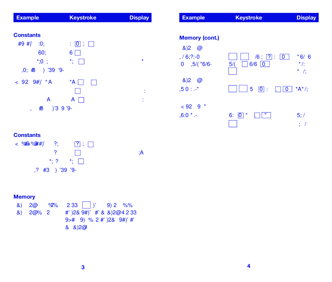 Learning Resources LER 0068/50 manual Example, KeystrokeDisplay 