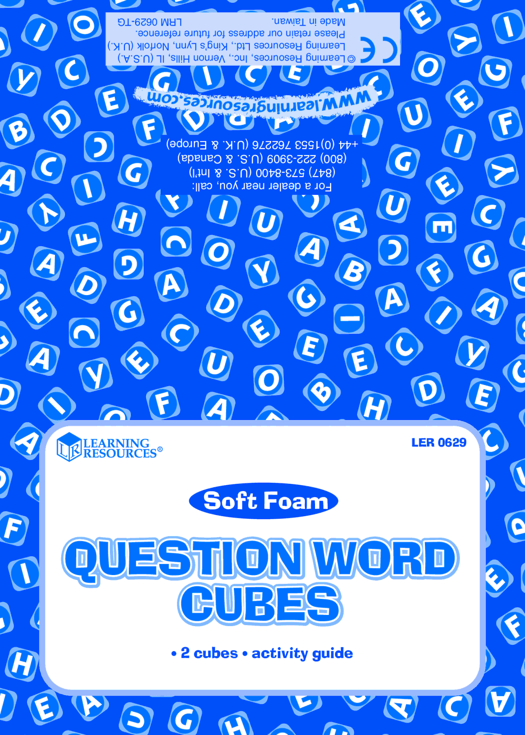 Learning Resources LER 0629 manual Cubes, GuideG 