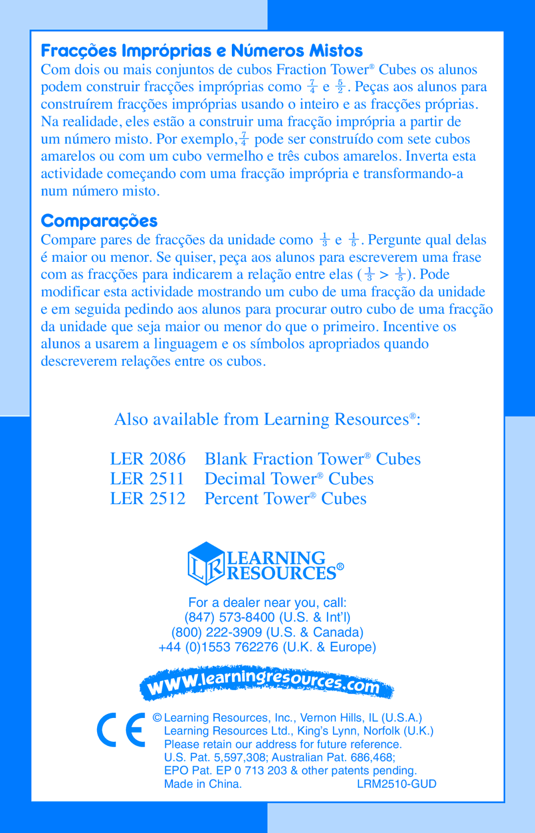 Learning Resources LER 2510 manual 