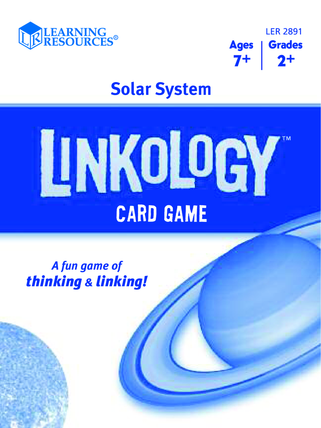 Learning Resources LER 2891 manual Card Game 