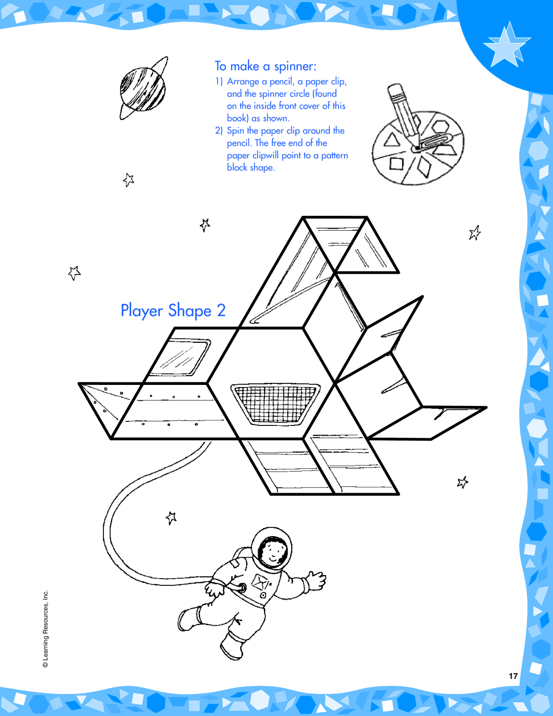 Learning Resources LER 7252 manual To make a spinner 