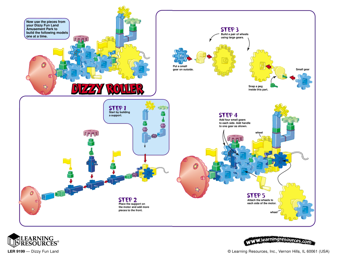 Learning Resources LER 9199 manual Dizzy Roller 