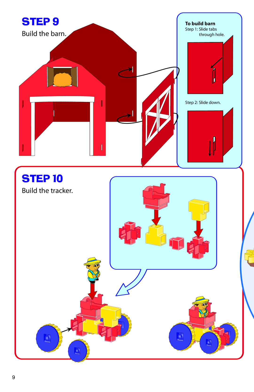 Learning Resources LER 9211 manual Build the barn 