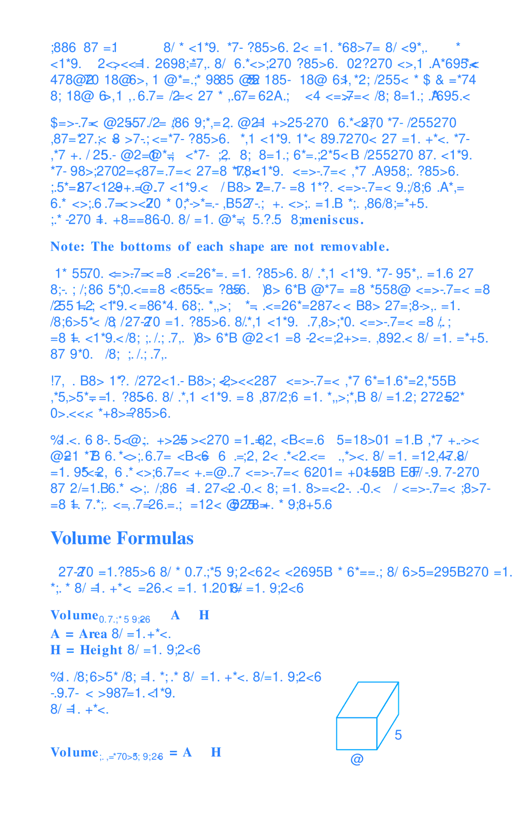 Learning Resources LRM320B-GUD manual Volume Formulas, Pris m, = H eigh t of the prism, Re ctangul ar Pr ism 