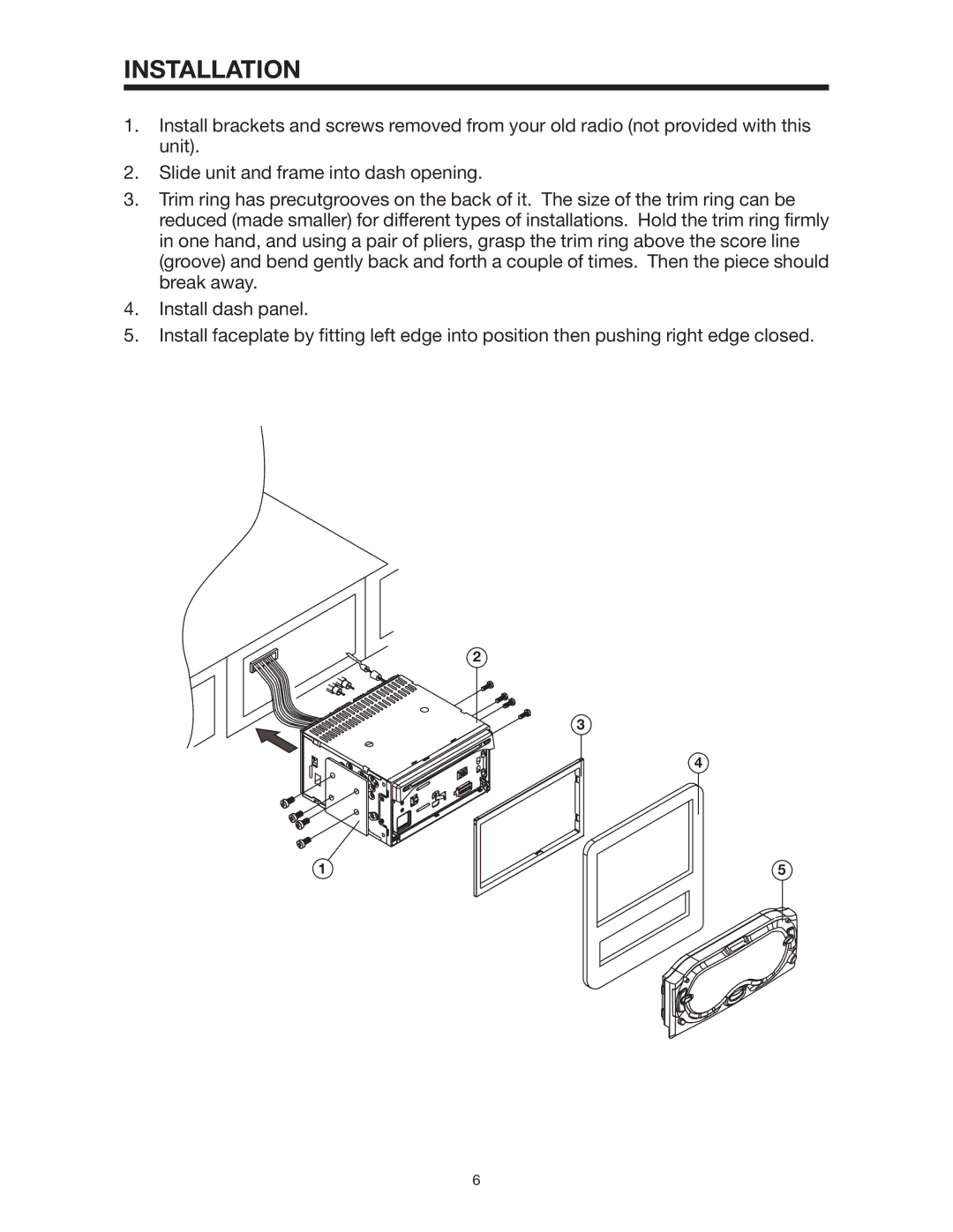 Legacy Car Audio LDCS 91 owner manual Installation 