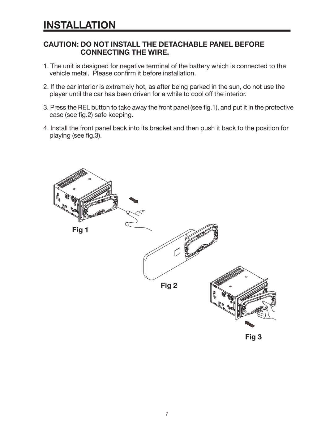 Legacy Car Audio LDCS 91 owner manual Installation 