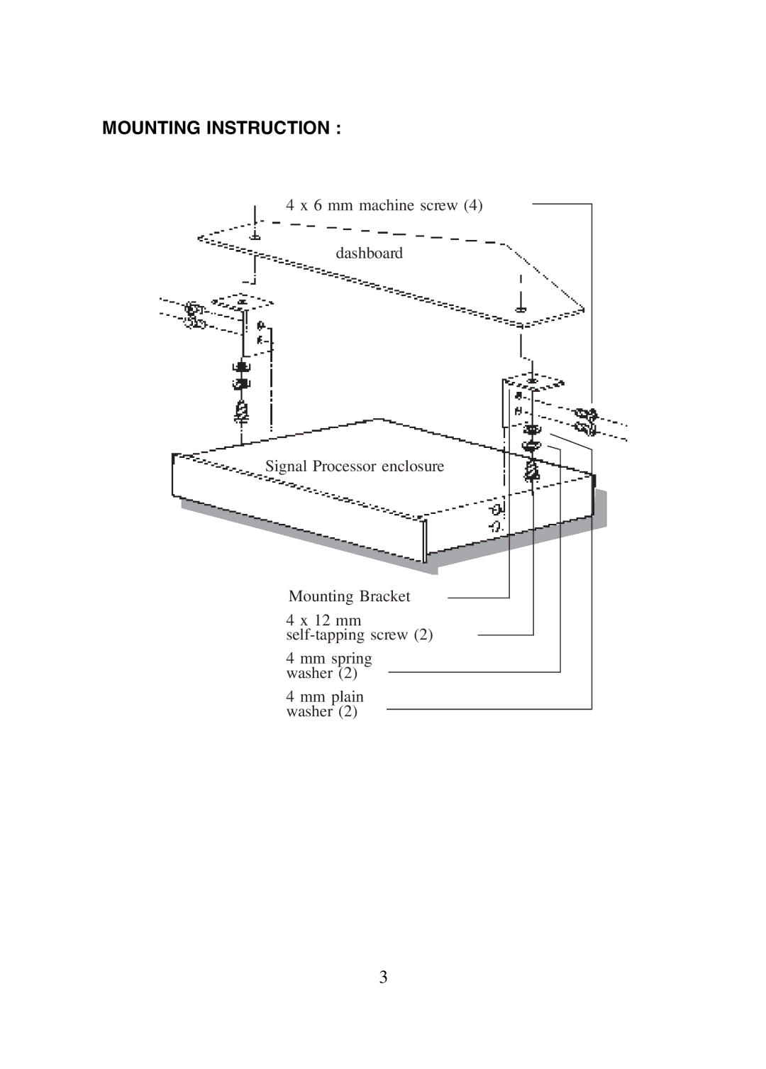 Legacy Car Audio LEQ6P manual Mounting Instruction 