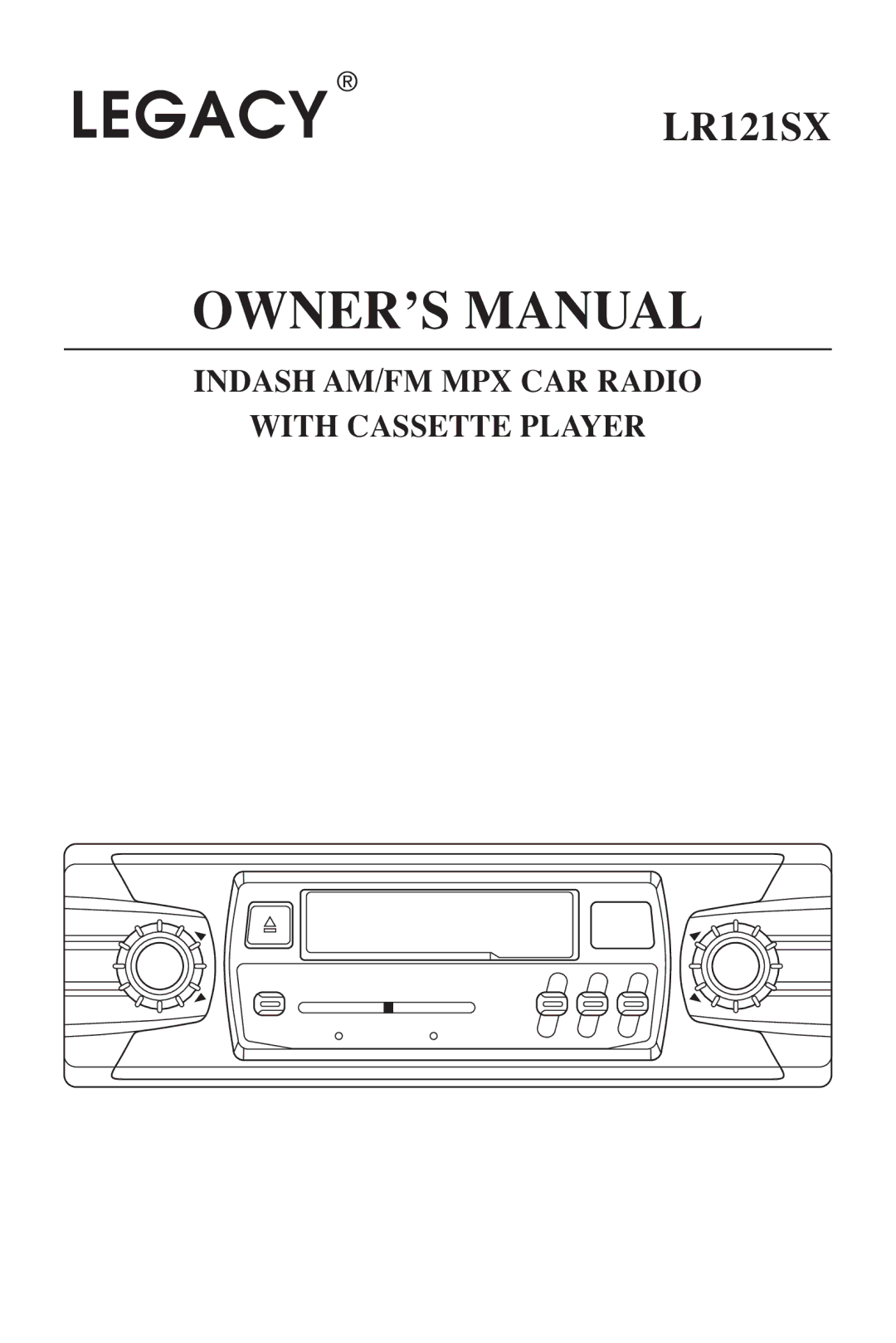 Legacy Car Audio LR121SX owner manual Legacy 