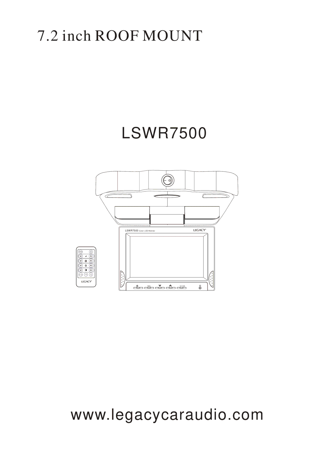 Legacy Car Audio LSWR7500 manual 