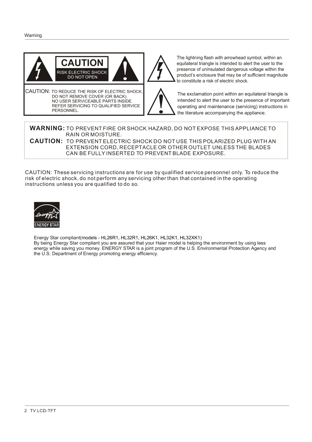 Legend Audio L4269 manual Literature accompanying the appliance 