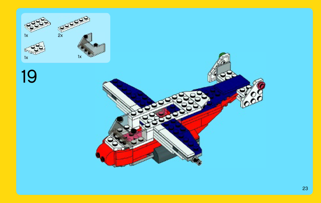 Lego 31020 manual 1x2x 1x1x 