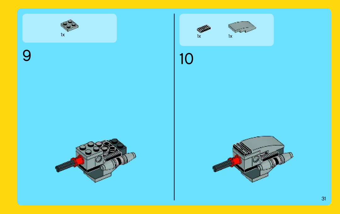 Lego 31020 manual 1x1x 