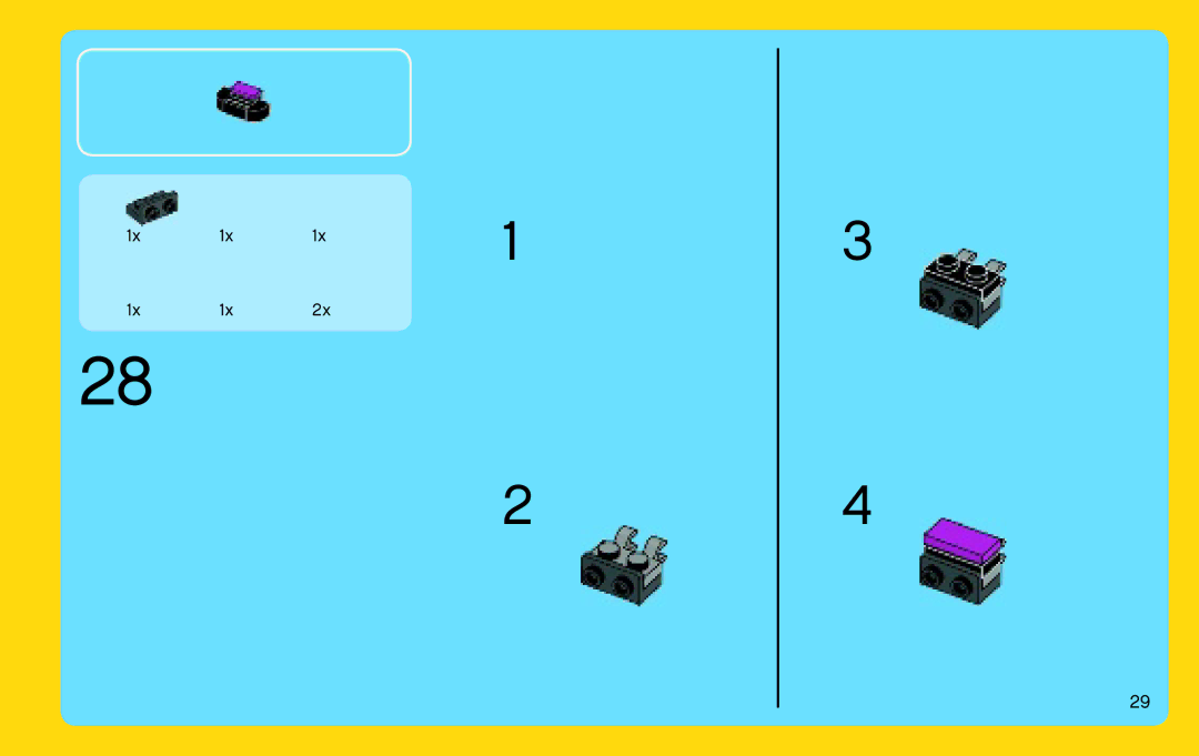 Lego 31021 manual 1x 1x 