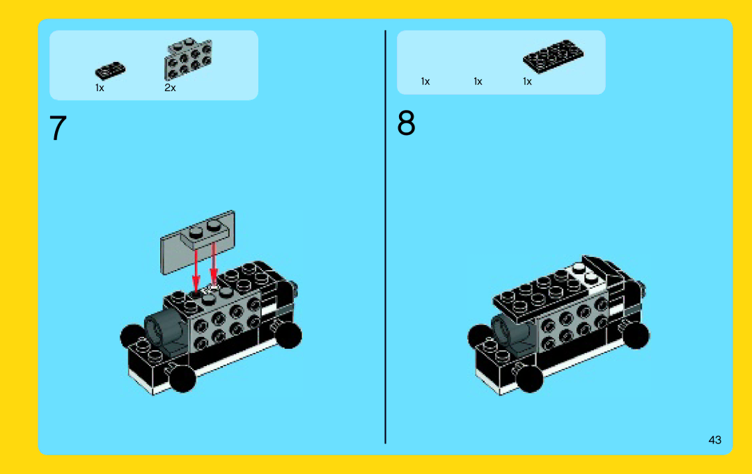 Lego 31021 manual 1x2x 1x 1x 