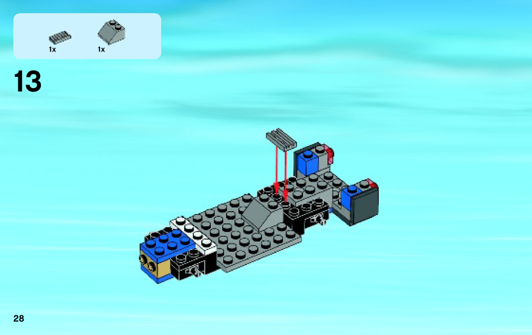 Lego 60043 manual 1x1x 