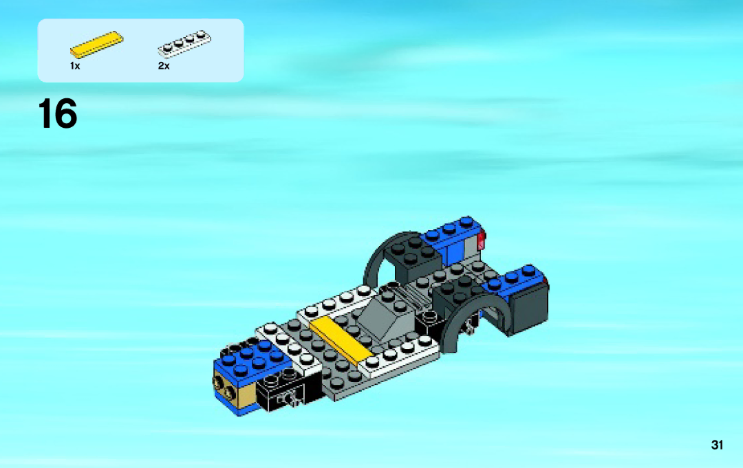 Lego 60043 manual 1x2x 