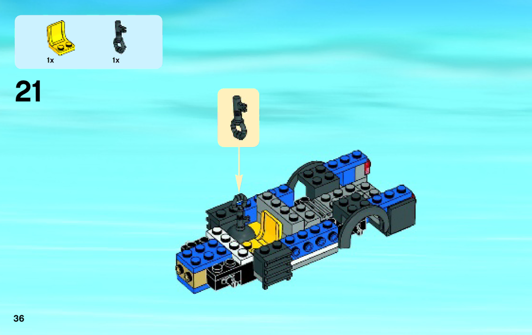 Lego 60043 manual 1x1x 